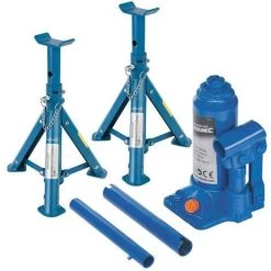 SILVERLINE LOT POUR AUTO CHANDELLES PLIANTES ET CRIC BOUTEILLE 2T