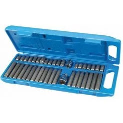 SILVERLINE EMBOUTS TORX 6 PANS SPLINE XZN - COFFRET 40 EMBOUTS CHROME VANADIUM