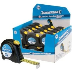 SILVERLINE Boîte Présentoir De 30 Mètres Ruban Autobloquants - 30 Pcs 3 M X 16 Mm