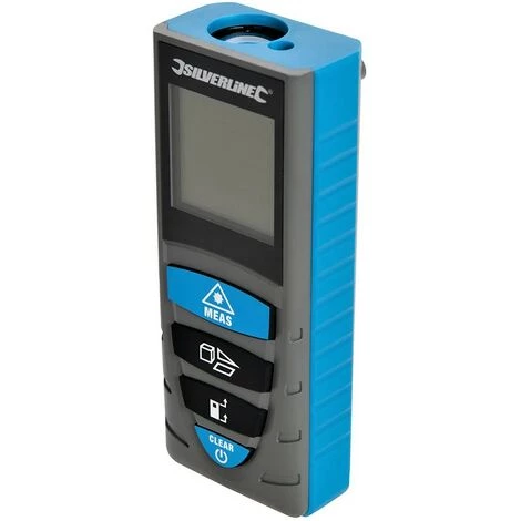 SILVERLINE Metre Laser Telemetre Numerique LCD Distance Surface Volume