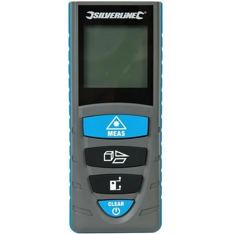 SILVERLINE Metre Laser Telemetre Numerique LCD Distance Surface Volume – Image 2