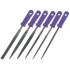 LOT DE 6 LIMES DE SERRURIER 100 MM SILVERLINE MS102