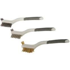 JEU DE 3 MINI-BROSSES MÉTALLIQUES ASSORTIES 3 PCS SILVERLINE 617623