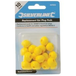 PAQUET DE 10 BOUCHONS D'OREILLES POUR ARCEAU 10 PAIRES BOUCHONS SILVERLINE 457023