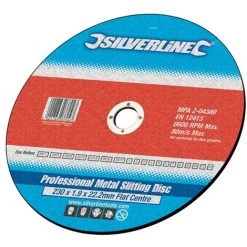 DISQUE PLAT DE COUPE DE PRÉCISON POUR LE MÉTAL 115 X 1 X 22,2 MM SILVERLINE 103662