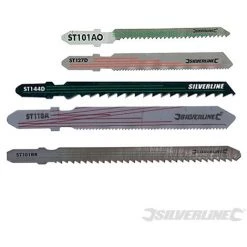 ENSEMBLE DE 10 LAMES DE SCIE SAUTEUSE 10 PCS BOIS/MÉTAL SILVERLINE 234060