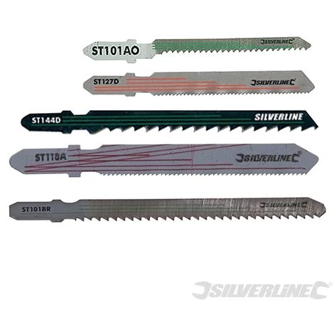 ENSEMBLE DE 10 LAMES DE SCIE SAUTEUSE 10 PCS BOIS/MÉTAL SILVERLINE 234060