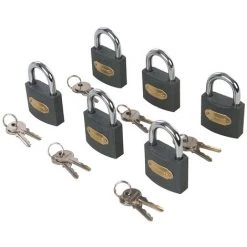 JEU DE 6 CADENAS INTERCHANGEABLES 50 MM SILVERLINE 407238