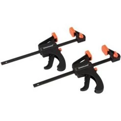 LOT DE 2 MINI PRESSES RAPIDES 100 MM SILVERLINE 250108