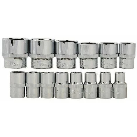 SILVERLINE Coffret Clés Et Douilles Métriques 1/2" – Image 3