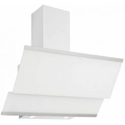 Hotte Cuisine Verticale Silverline LUKO Verre Trempé Blanc - 600 - Blanc