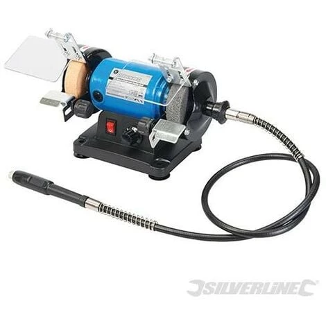 SILVERLINE Mini-touret à Meuler Polyvalent 75 Mm, 120 W, 75 mm (UK), 75 Mm (UK)