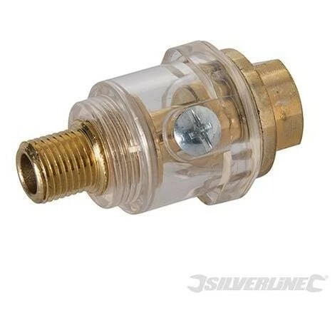 SILVERLINE Mini-graisseur De Ligne Pour Outils Pneumatiques, BSP 1/4", BSP 1-4