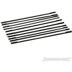SILVERLINE Lames Pour Scie à Chantourner 130 Mm, 10 Pcs, 21 TPI, 21 TPI