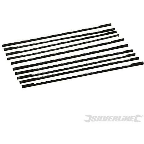 SILVERLINE Lames Pour Scie à Chantourner 130 Mm, 10 Pcs, 21 TPI, 21 TPI