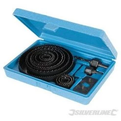 SILVERLINE Scies-cloches, Coffret 16 Pcs, ø 19 à 127 Mm, Diamètre 19 à 127 Mm