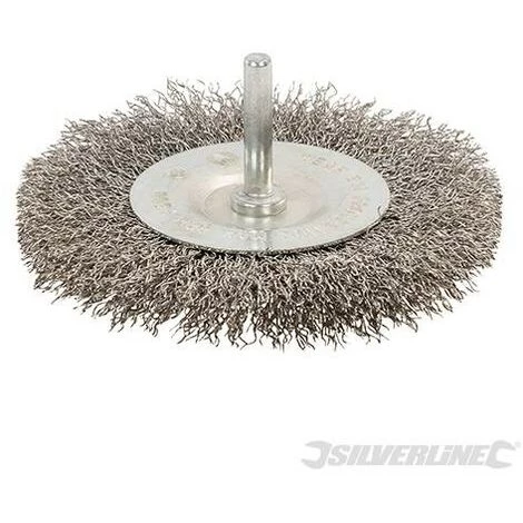 SILVERLINE Roue à Fils D'acier Inox, 100 Mm, 100 Mm