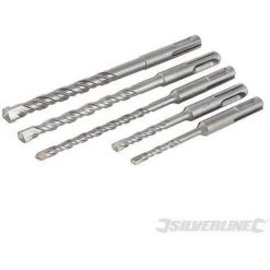 SILVERLINE Forets à Maçonnerie SDS-Plus, 5 Pcs, 5 Pcs