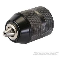 SILVERLINE Mandrin Autoserrant En Acier Manganèse Sans Clé, 13 Mm - Filetage UNF 1/2"-20, 13 Mm - Filetage UNF 1-2-20