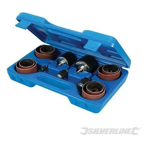 SILVERLINE Accessoires De Ponçage Au Tambour, Coffret 25 Pcs, Grain 80, 80