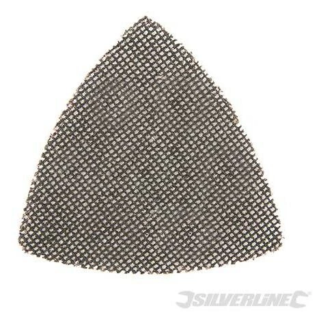 SILVERLINE Lot De 10 Triangles Abrasifs Treillis Auto-agrippants 105 Mm, Grain 180, 180