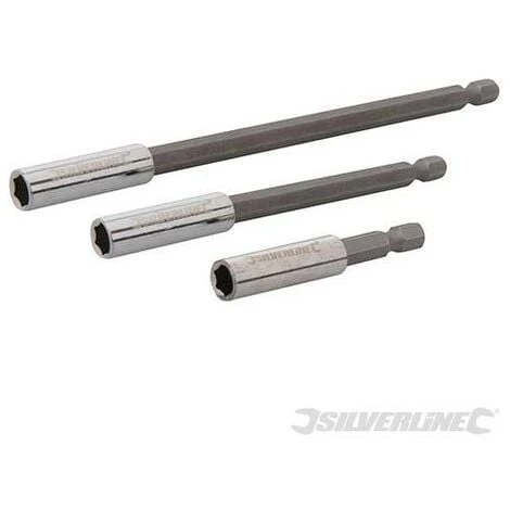 SILVERLINE Porte-embouts De Vissage Magnétiques, 3 Pcs, 60, 100, 150 Mm, 60. 100. 150 Mm