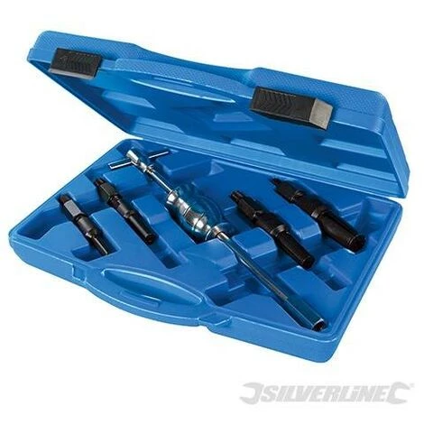 SILVERLINE Kit D’extracteur Pour Roulements Intérieurs Borgnes, 5 Pcs, 12 - 32 Mm, 12 - 32 Mm