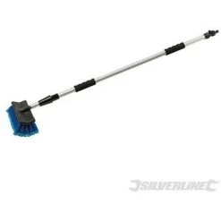 SILVERLINE Brosse De Lavage Auto Télescopique, 1,32 - 2,14 M, 1.32 - 2.14 M
