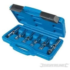 SILVERLINE Kit Douilles Pour Bougies De Préchauffage Et D'allumage, 6 Pcs, 3/8" / 8 - 16 Mm, 3-8 - 8 - 16 Mm