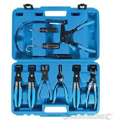 SILVERLINE Pinces Pour Colliers De Serrage, 9 Pcs, 18 - 54 Mm, 18 - 54 Mm – Image 3