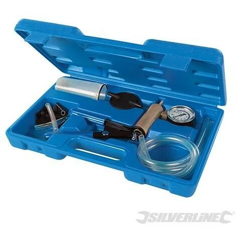 SILVERLINE Pompe à Vide Et Outils De Purge Pour Systèmes De Freinage Et D'embrayage, 16 Pcs, 16 Pcs