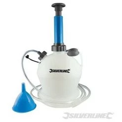 SILVERLINE Pompe Manuelle De Vidange Huile Et Fluide 4 L, 4 L