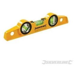 SILVERLINE Niveau à Bulle Magnétique D'échafaudeur, 250 Mm, 250 Mm