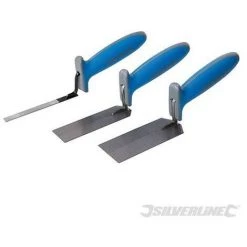 SILVERLINE Truelles à Lisser à Poignée Caoutchoutée, 3 Pcs, 3 Pcs