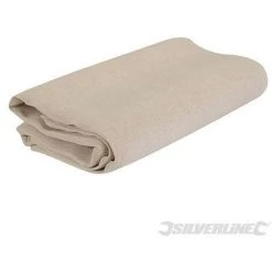 SILVERLINE Toile De Protection En Fibres De Coton, 3,6 X 2,7 M (environ), 3.6 X 2.7 M (environ)
