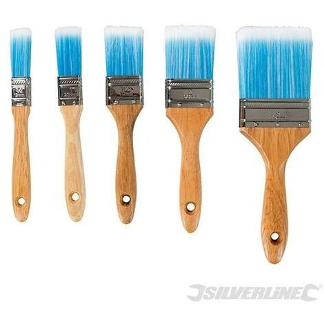 SILVERLINE Pinceaux Synthétiques, 5 Pcs, 19, 25, 40, 50 Et 75 Mm, 19. 25. 40. 50 Et 75 Mm – Image 2