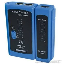 SILVERLINE Testeur LAN, RJ11, RJ12 Et RJ45, RJ11. RJ12 Et RJ45