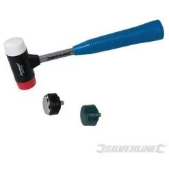 SILVERLINE Maillet à 4 Têtes Interchangeables, ø Tête 37 Mm, Tête 37 Mm