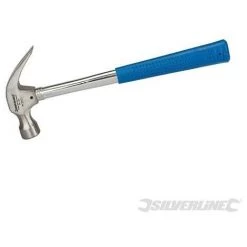 SILVERLINE Marteau Arrache-clous Manche Tubulaire, 16 Oz (454 G), 16 Oz (454 G)