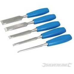 SILVERLINE Ciseaux à Bois, 5 Pcs, 5 Pcs