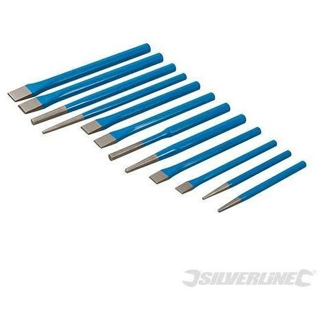 SILVERLINE Poinçons Et Chasse-goupilles, 12 Pcs, 12 Pcs