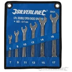 SILVERLINE Clés à Fourche Doubles, 6 Pcs, 6 - 17 Mm, 6 - 17 Mm