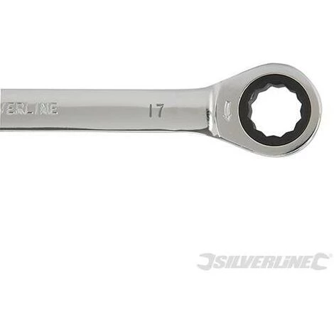 SILVERLINE Clés Mixtes à Cliquet Et à Tête Droite, 6 Pcs, 8 - 17 Mm, 8 - 17 Mm – Image 3