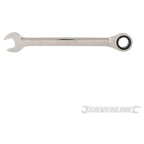 SILVERLINE Clé Mixte à Cliquet Et Tête Droite, 24 Mm, 24 Mm – Image 2