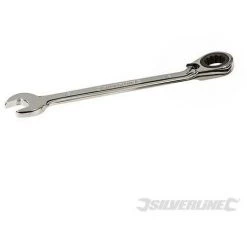 SILVERLINE Clé Mixte à Cliquet Réversible, 18 Mm, 18 Mm