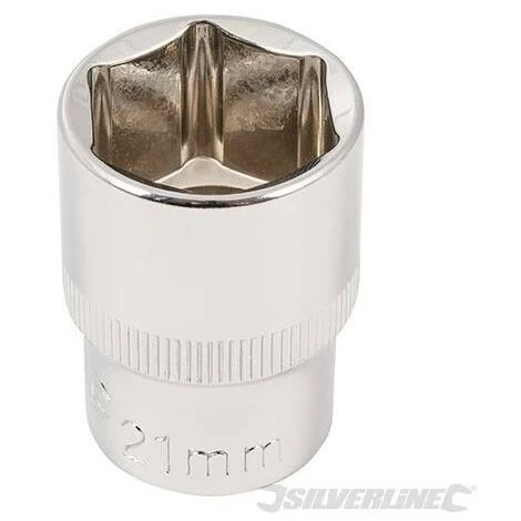 SILVERLINE Douille Métrique 1/2" 6 Pointes, 21 Mm, 21 Mm – Image 2