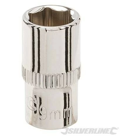 SILVERLINE Douille Métrique 1/4" 6 Pointes, 9 Mm, 9 Mm – Image 2