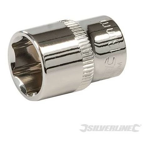 SILVERLINE Douille Métrique 1/4" 6 Pointes, 13 Mm, 13 Mm
