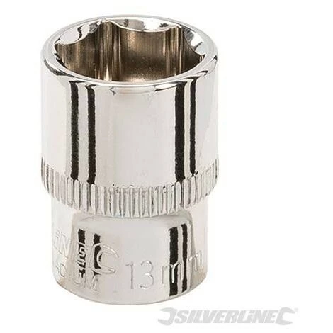 SILVERLINE Douille Métrique 1/4" 6 Pointes, 13 Mm, 13 Mm – Image 2