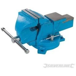 SILVERLINE Étau D'ingénieur à Base Pivotante, 100 Mm (4"), Capacité Des Mâchoires 120 Mm / 8 Kg, Capacité Des Machoires 120 Mm - 8 Kg